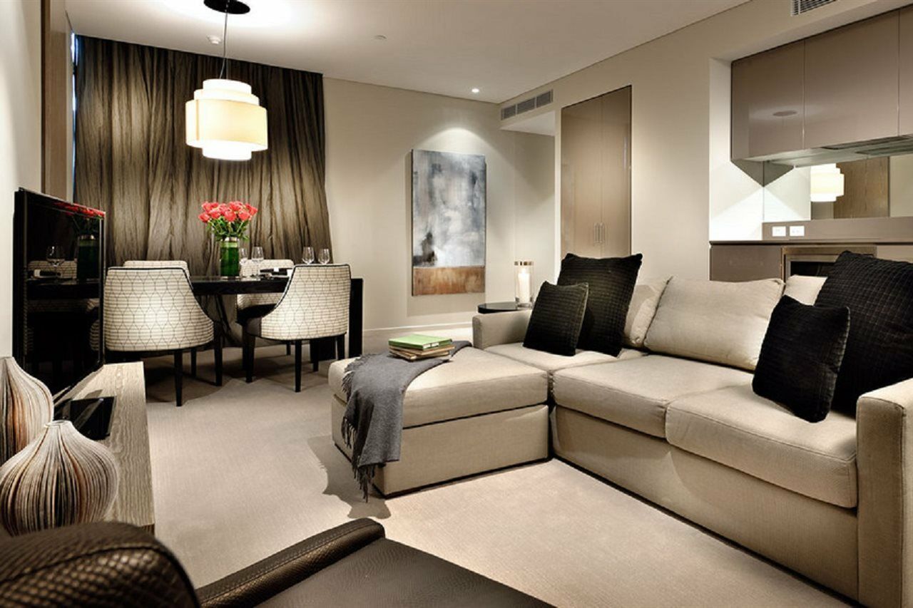 フレイザー スイーツ パースアパートホテル エクステリア 写真 A living room